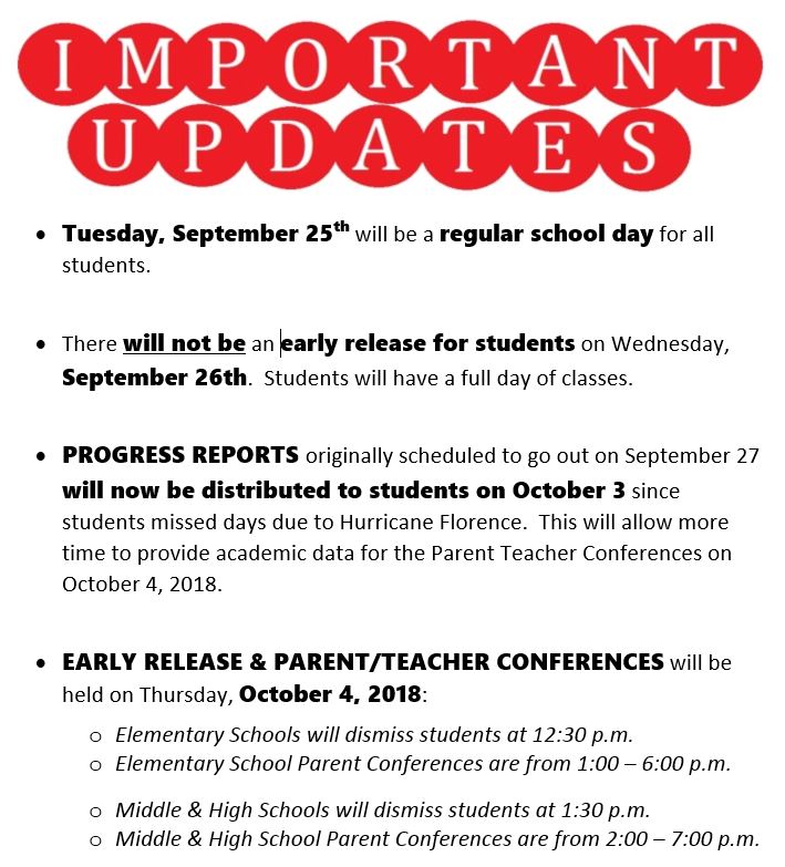 Important Updates